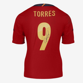 Fernando Torres Original signiertes Spanien Heimtrikot 2011-12